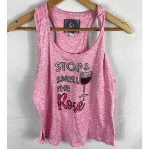PJ Couture Stop & Smell the Rose Sleep Tank Size XL